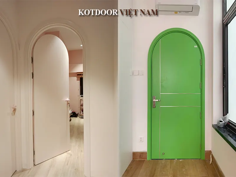 Báo giá cửa vòm nhựa composite sơn pu tại Long An