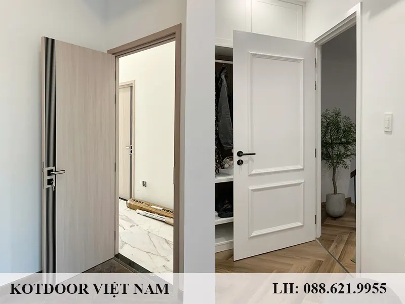 Mẫu Cửa Nhựa Giả Gỗ Phòng Ngủ Cao Cấp Mới Nhất