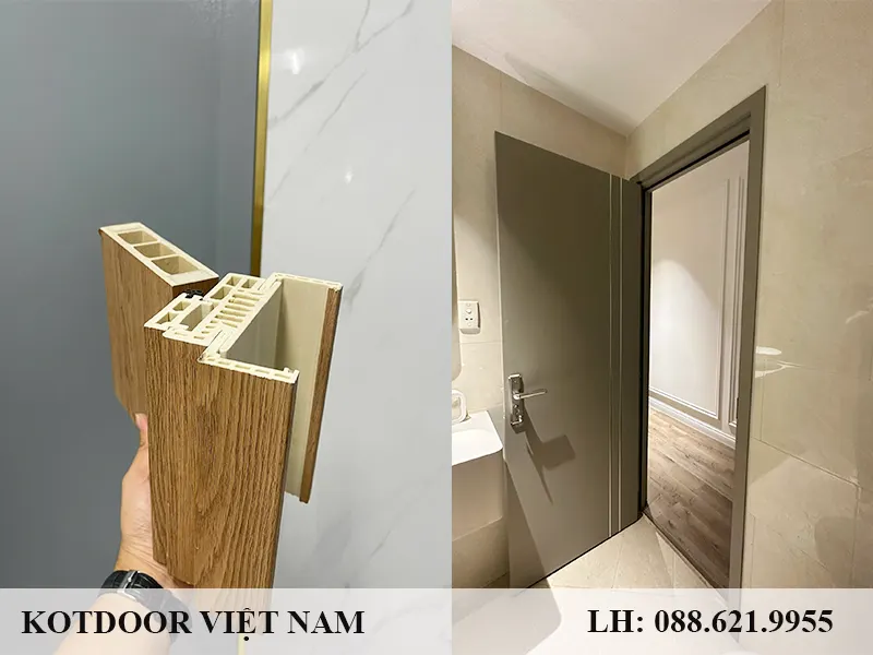 Mẫu cấu tạo cửa nhựa giả gỗ composite