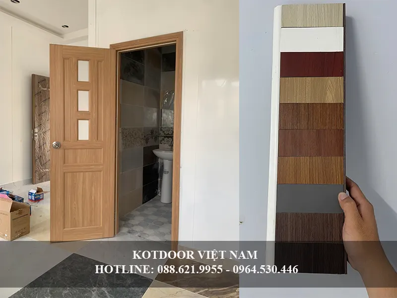 Cấu tạo cửa nhựa đài loan giả gỗ