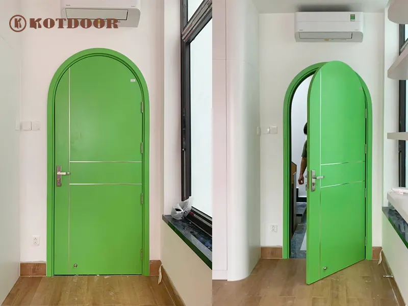 Mẫu cửa vòm nhựa composite sơn pu mới nhất