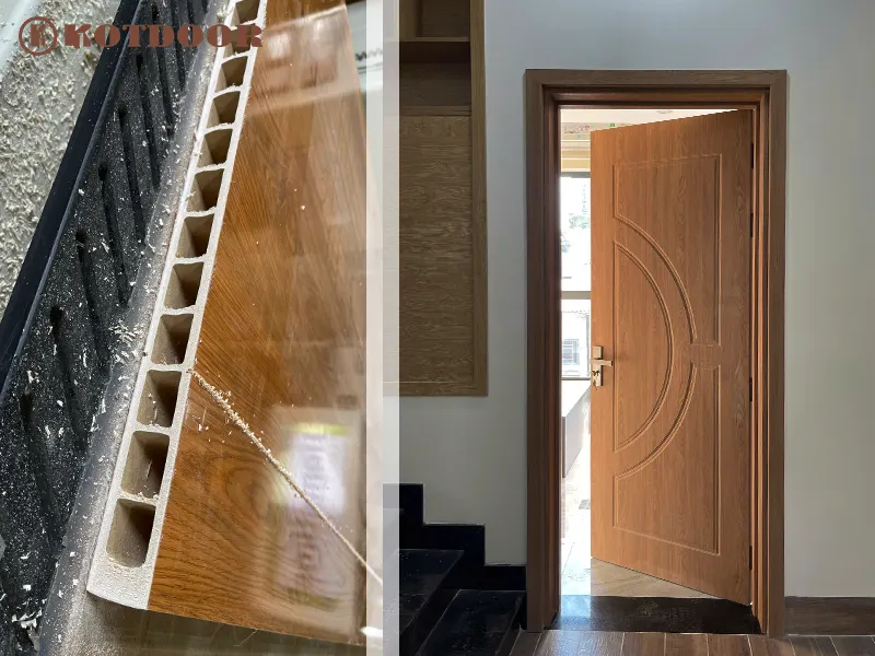 Cấu tạo lõi cửa nhựa composite