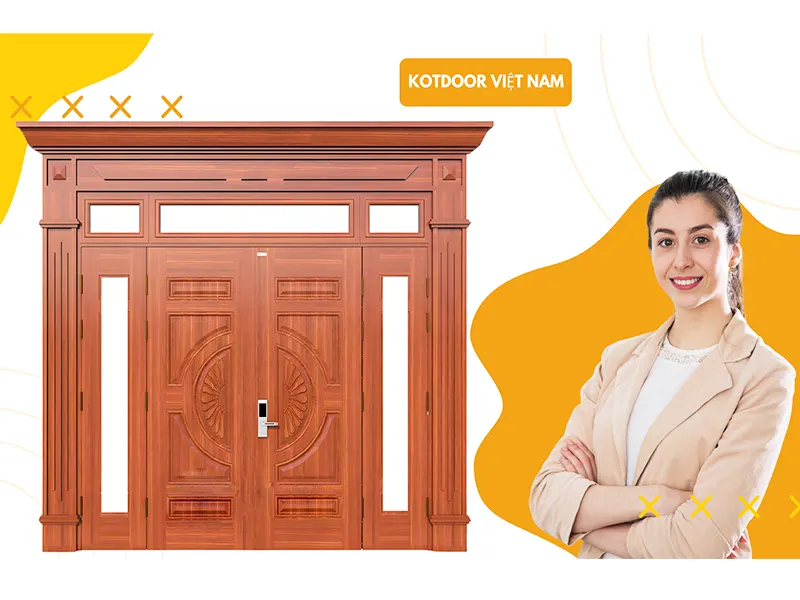 Tìm hiểu chi tiết cửa thép vân gỗ Koffmann