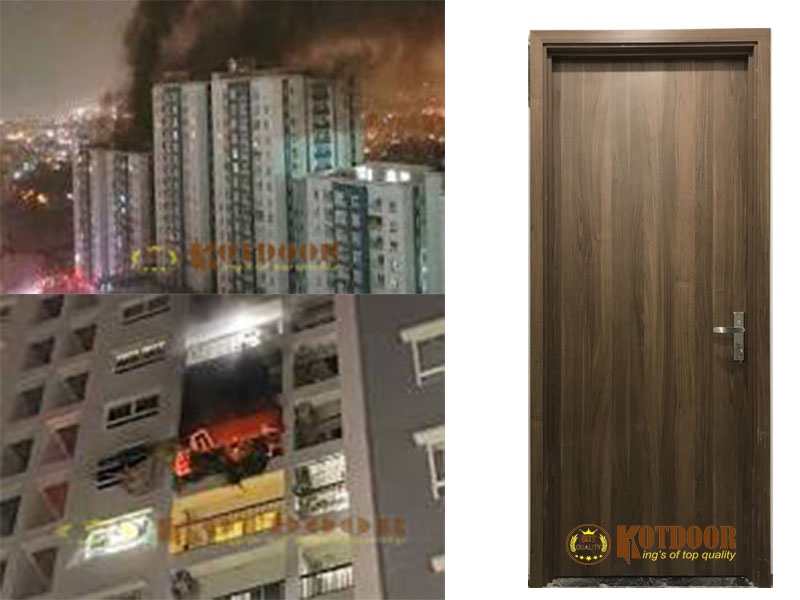cửa gỗ chống cháy chung cư