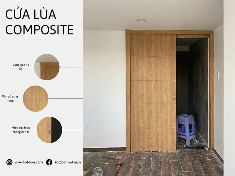Mẫu cửa lùa nhựa giả gỗ [ Giải pháp tiết kiệm không gian hiệu quả ]