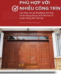 Giá cửa thép vân gỗ tại bảo lộc