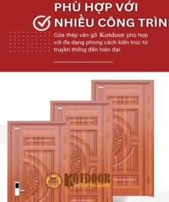 giá cửa thép vân gỗ tại bảo lộc