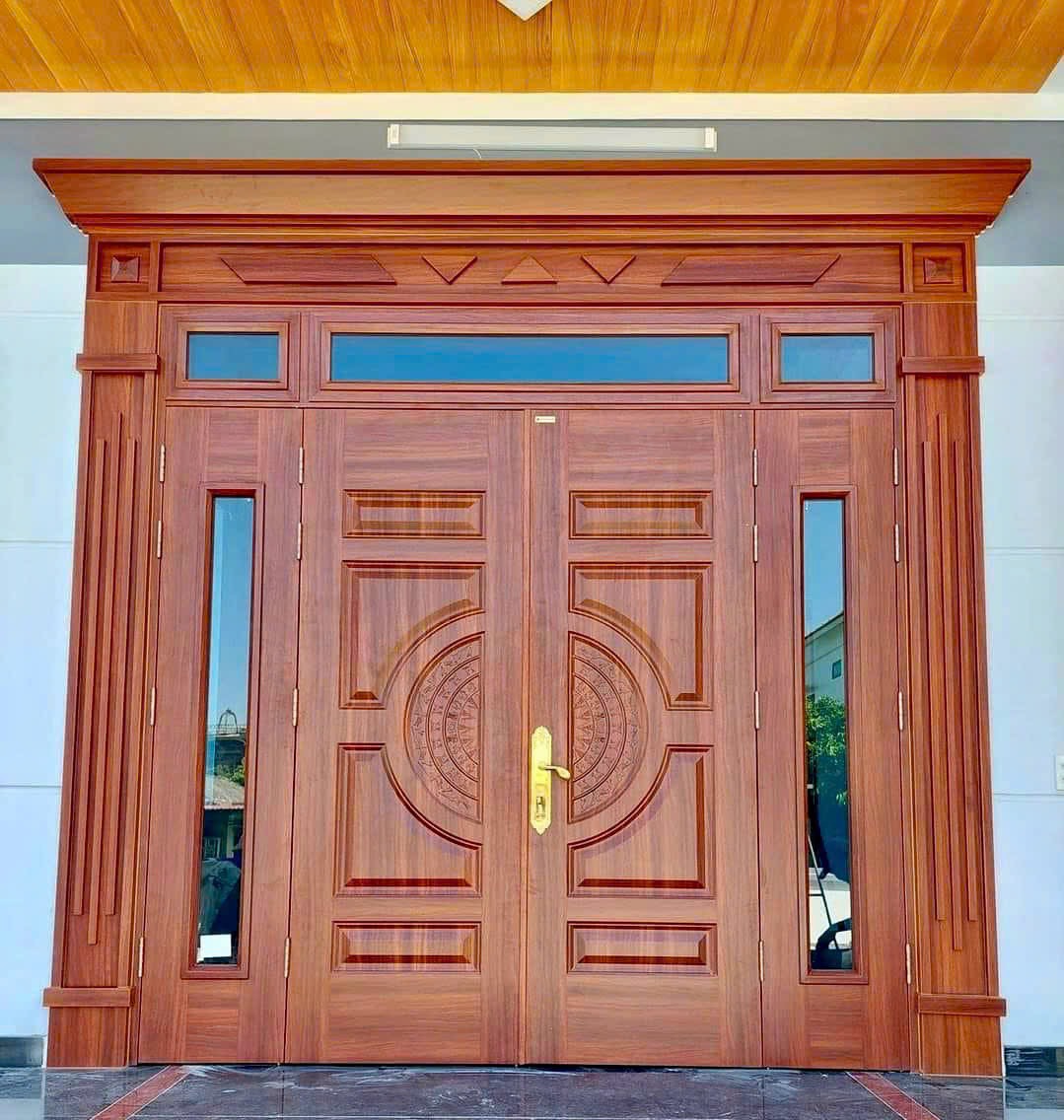 cửa thép vân gỗ tại Khánh Hòa