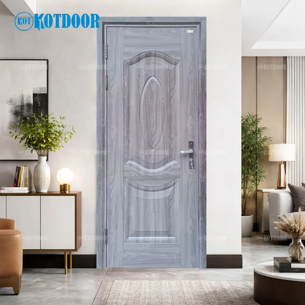 Cửa Thép Vân Gỗ 1 Cánh KG-1.07