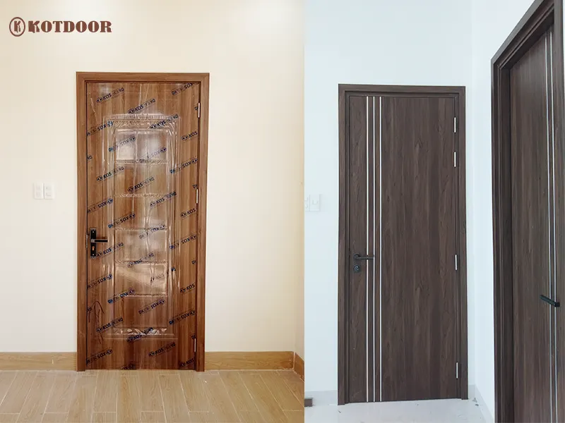 Quy trình thi công lắp đặt cửa nhựa giả gỗ