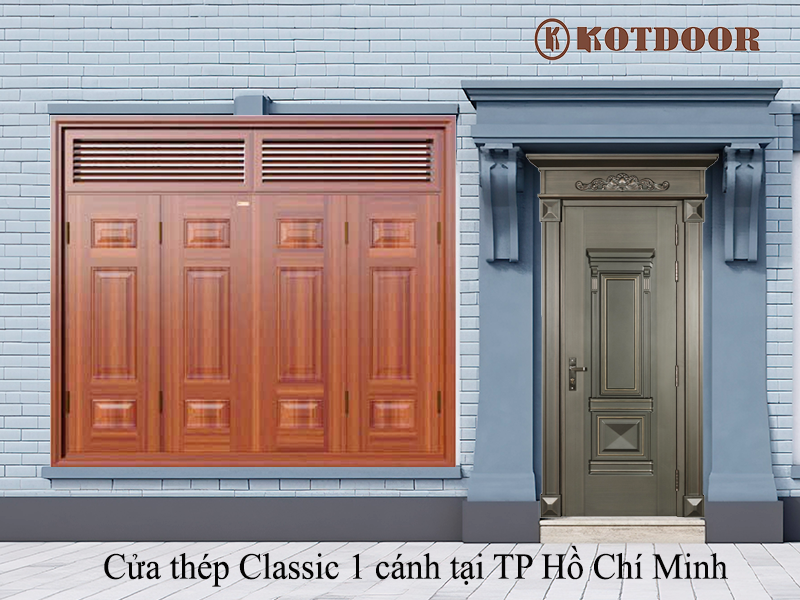 Báo giá cửa thép Classic 5D tại Kotdoor