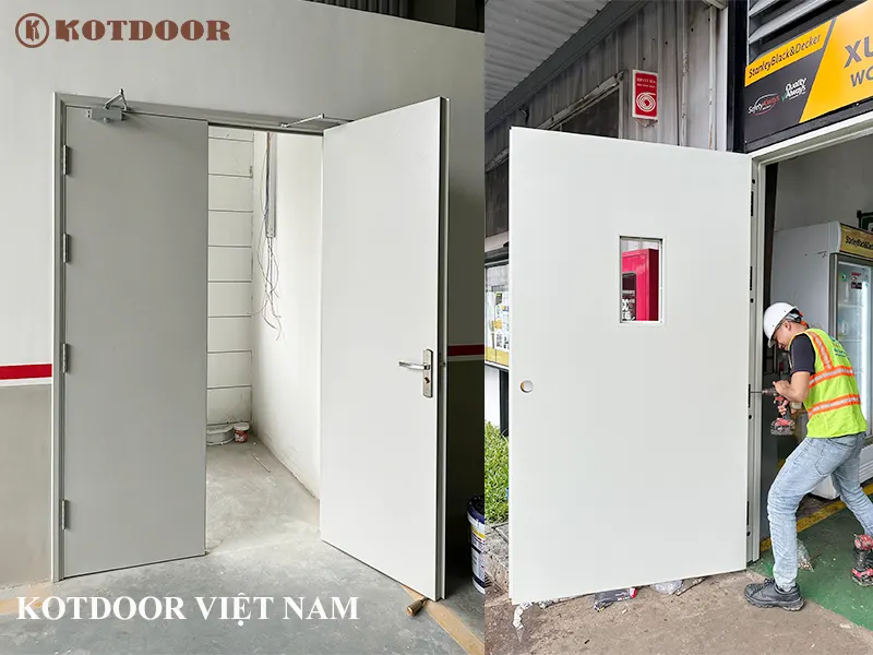 Quy trình lắp đặt cửa thép chống cháy đúng tiêu chuẩn