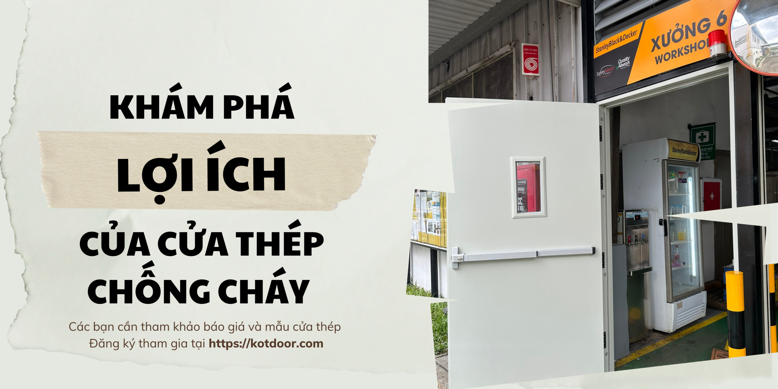 Cửa thép chống cháy tại Bình Dương