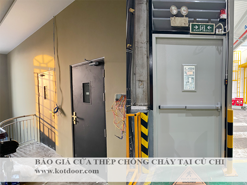 Báo giá cửa thép chống cháy EI60 tại Củ Chi