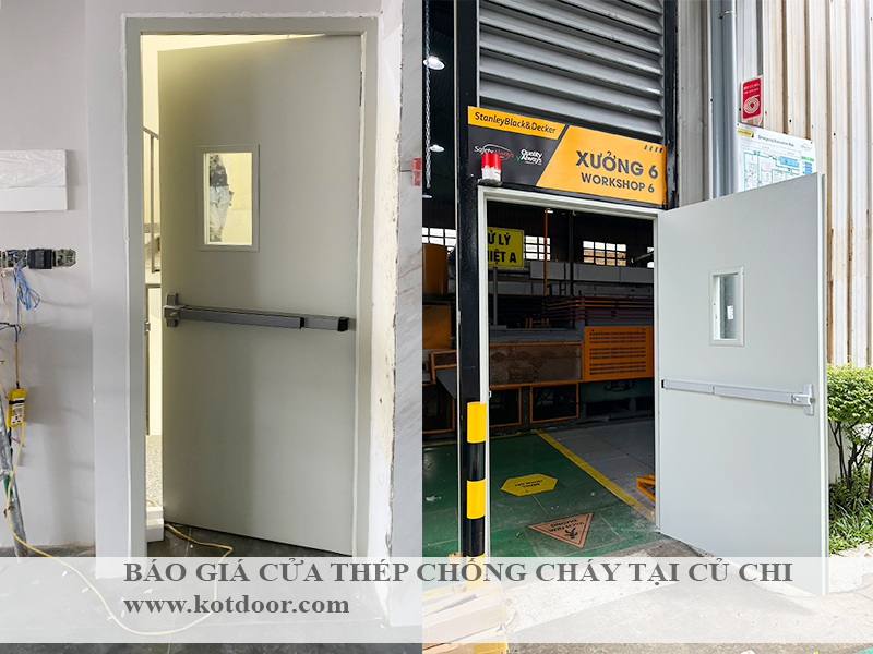 Báo giá cửa thép chống cháy tại Củ Chi