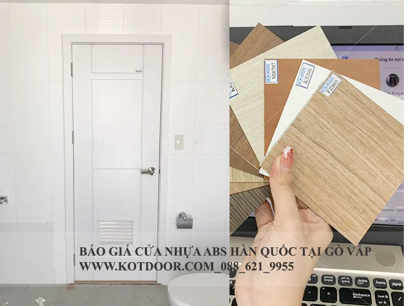 Báo giá cửa nhựa abs hàn quốc tại Gò Vấp dòng lá sách