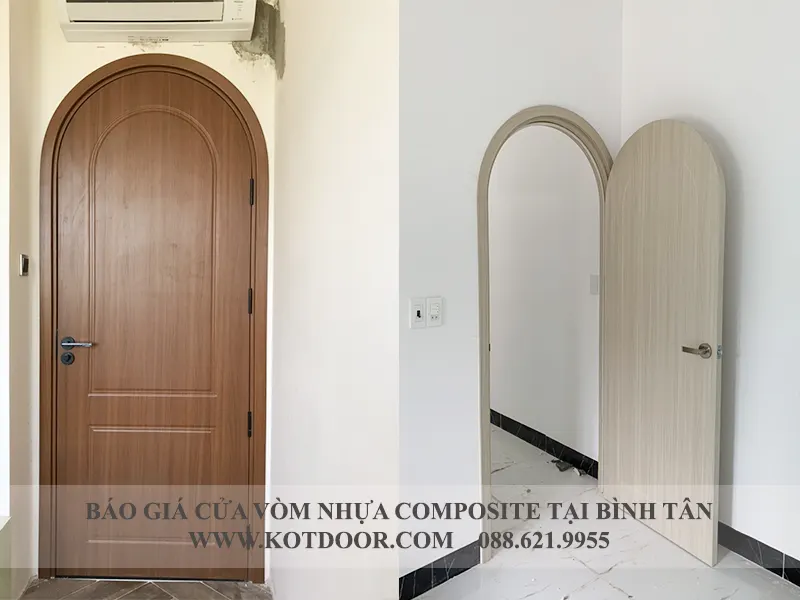 Mẫu cửa vòm nhựa composite tại Bình Tân