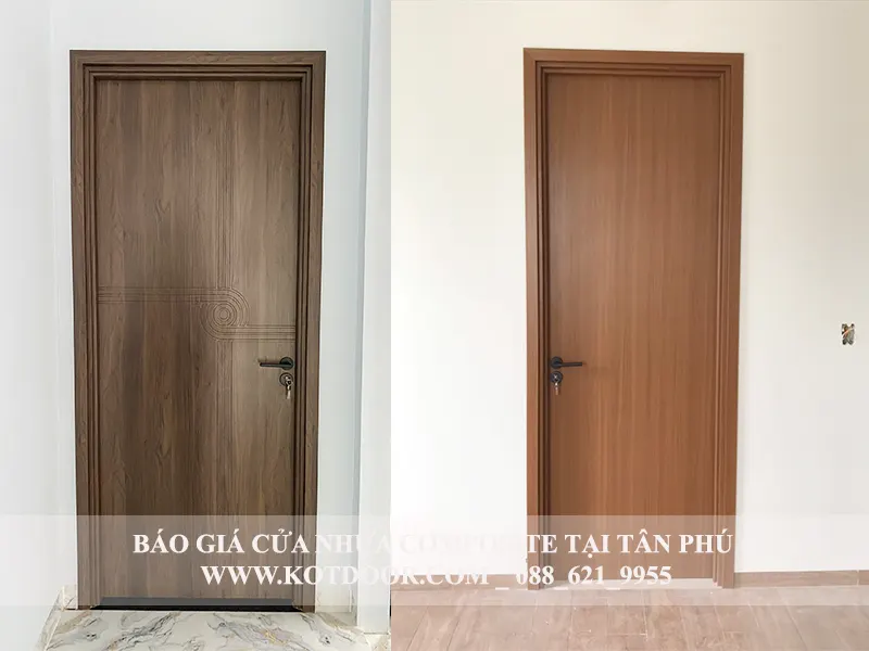 Báo giá cửa nhựa composite tại Tân Phú mẫu cửa phủ da 