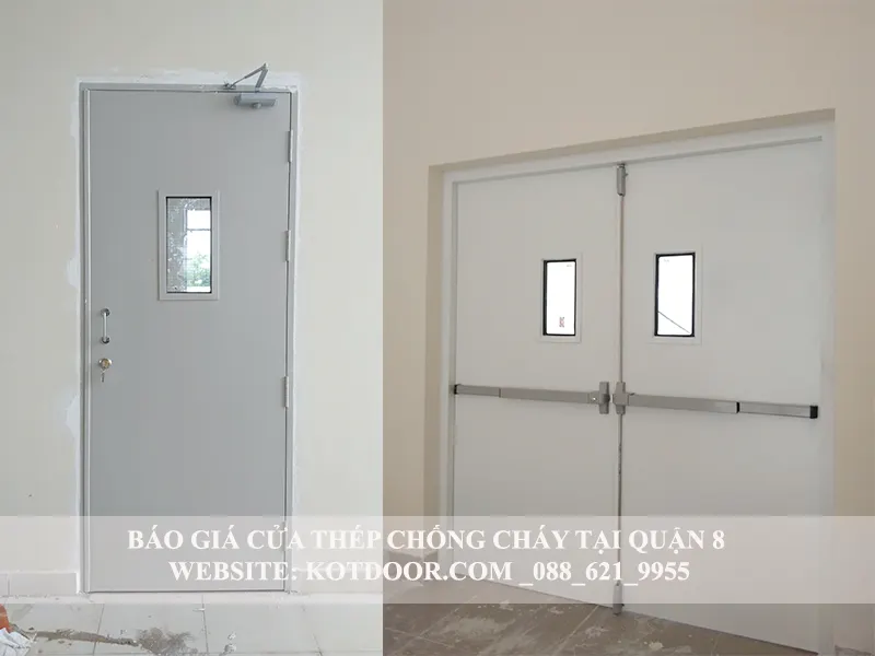 Báo giá cửa thép chống cháy tại Quận 8 EI70 phút