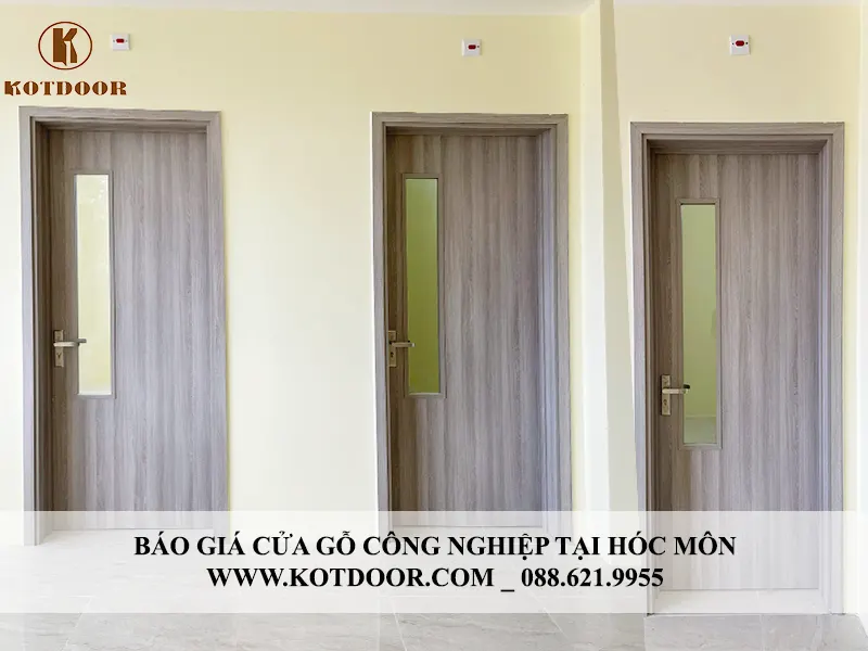 Báo giá cửa gỗ công nghiệp tại Hóc Môn dòng cửa MDF 