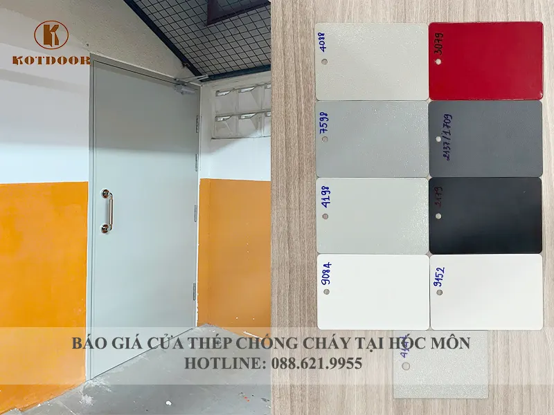 Báo giá cửa thép chống cháy tại Hóc Môn EI70 phút