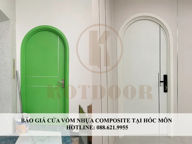 Báo giá cửa vòm nhựa composite tại Hóc Môn dòng sơn pu