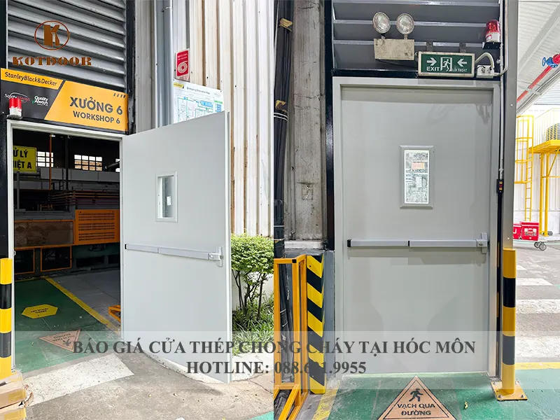 Phân loại cửa thép chống cháy đạt PCCC tại Hóc Môn