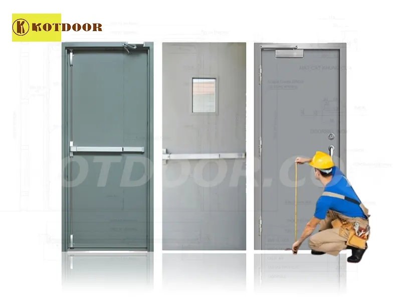 Kích Thước Cửa Thép Chống Cháy Đạt Tiêu Chuẩn PCCC