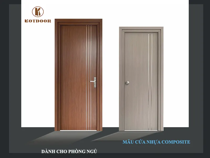 Mẫu cửa nhựa composite chỉ nhôm 