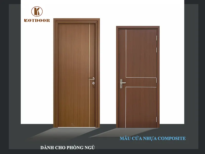 Mẫu cửa nhựa composite chỉ nhôm 