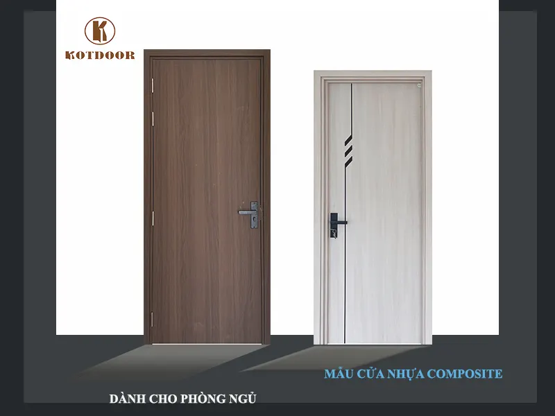 Mẫu cửa nhựa composite phủ da