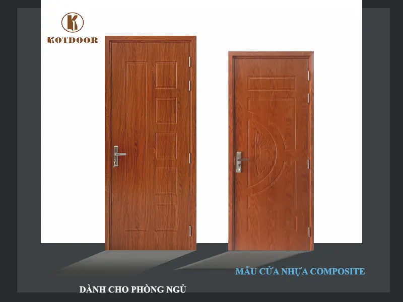 Mẫu cửa nhựa composite sơn vân gỗ 