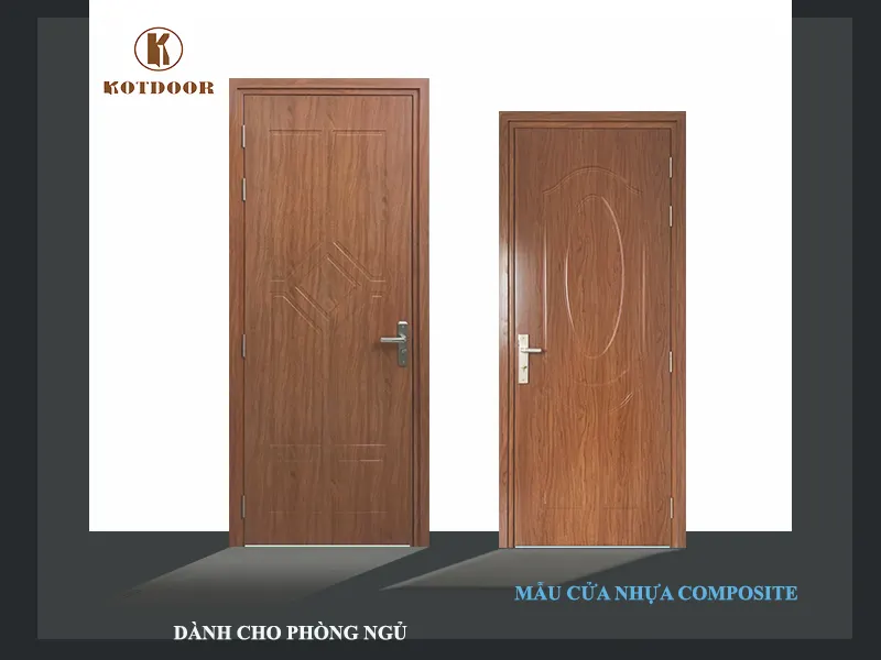 Mẫu cửa nhựa composite sơn vân gỗ 