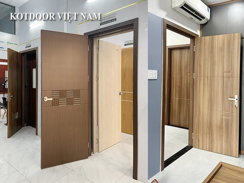 Mẫu cửa nhựa giả gỗ đẹp và hiện đại mới nhất