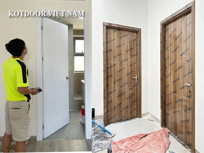 Mẫu cửa nhựa giả gỗ đẹp và hiện đại mới nhất