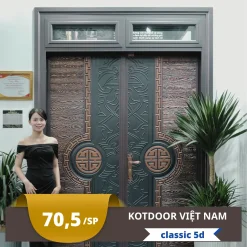 bảng giá cửa thép vân gỗ mới nhất hiện nay