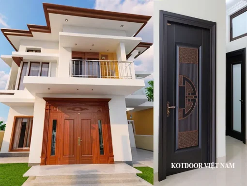 Cửa Thép Vân Gỗ Koffmann Giá Bao Nhiêu 1m