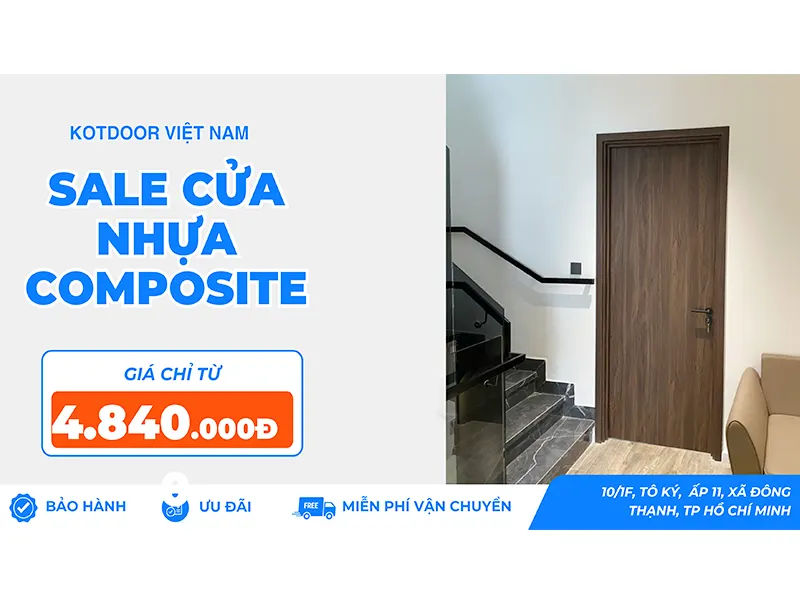 Báo giá cửa nhựa composite phủ da tại Cần Giuộc – Long An