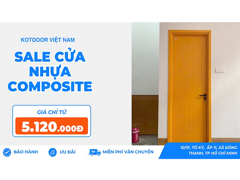 Báo giá cửa nhựa composite sơn pu tại Cần Giuộc – Long An