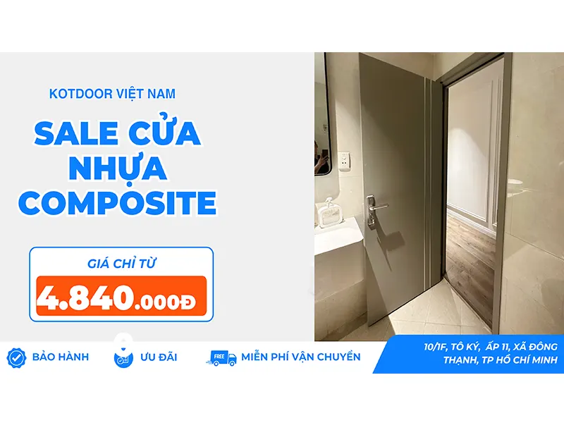 Báo giá cửa nhựa composite tại Cần Giuộc - Long An bao nhiêu 1 bộ