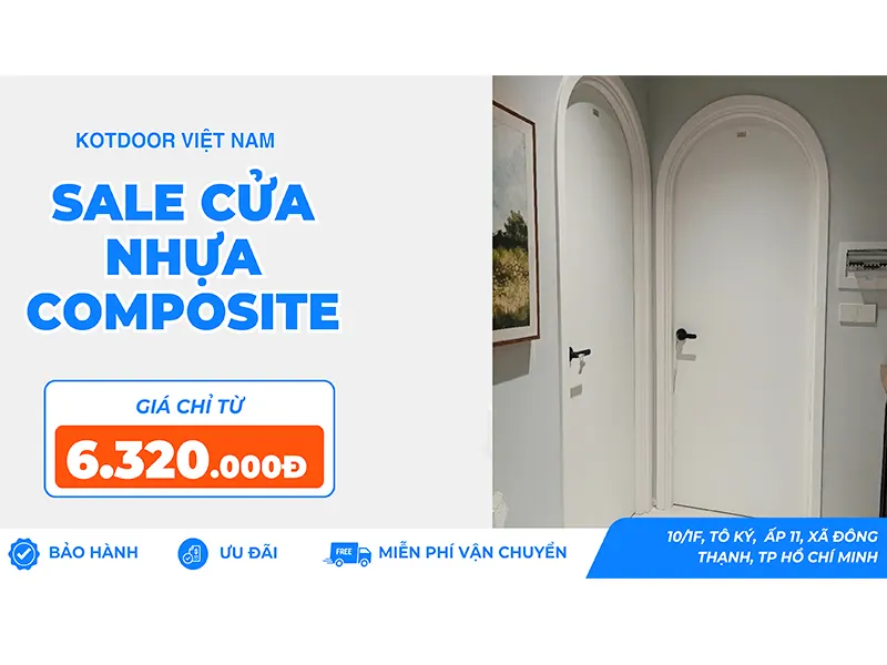 Giá Cửa Nhựa Composite Tại Cần Giuộc - Long An