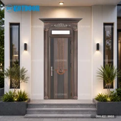 Cửa thép vân gỗ 1 cánh Classic