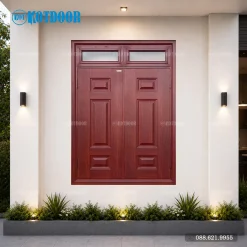 Cửa Sổ Thép Vân Gỗ KS-22.CS3-2TK