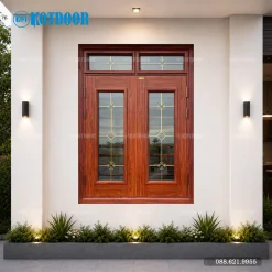 Cửa Sổ Thép Vân Gỗ KS-22.K.K-2TK
