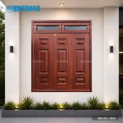 Cửa Sổ Thép Vân Gỗ KS-32.CS3-2TK