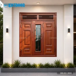 Cửa Sổ Thép Vân Gỗ KS-32.K.CS3-2NC