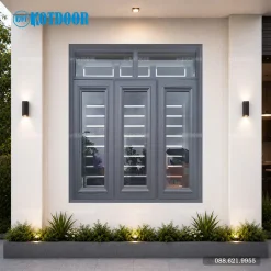 Cửa Sổ Thép Vân Gỗ KS-32.K.K-2TK