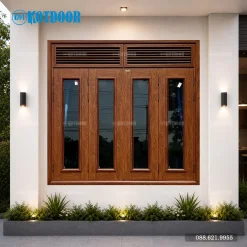 Cửa Sổ Thép Vân Gỗ KS-42.K-2NC