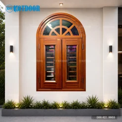 Cửa Sổ Thép Vân Gỗ KSV-22.K.K