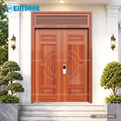 Cửa Thép Vân Gỗ 2 Cánh Đều KG-22.01.01-1NC
